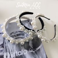 Korean New Fashion Pearl Flower Headband main image 2