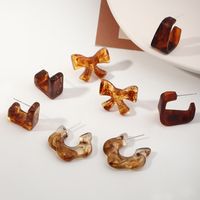 Fashion Geometric Acrylic Flower Earrings main image 6