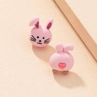 Korean Fashion Rabbit Asymmetric Earrings main image 3