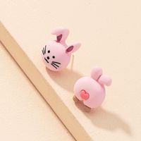 Korean Fashion Rabbit Asymmetric Earrings main image 5
