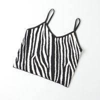 Women's Camisole Tank Tops Sexy Zebra sku image 4