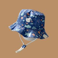 Korean Fashion Windproof Children's Cute Marine Life Fisherman Hat main image 1