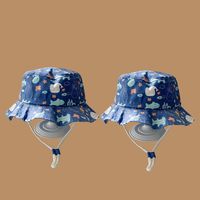 Korean Fashion Windproof Children's Cute Marine Life Fisherman Hat main image 3