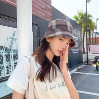 Korean Fashion Embroidered Letter Bucket Hat main image 1