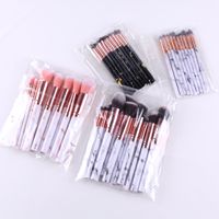 Ensemble De Pinceaux De Maquillage 10pcs En Marbre main image 5