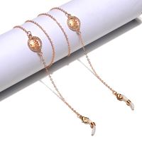 Punk Golden Rhinestone Crown Handmade Glasses Chain main image 1