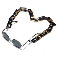 Simple Fashion Plastic Acetate Leopard Pattern Glasses Chain main image 6