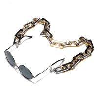Simple Fashion Plastic Acetate Leopard Pattern Glasses Chain main image 4