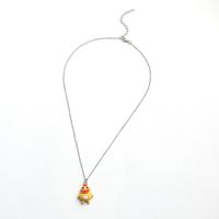 Fashionable Cute Cartoon Duckling Earrings Necklace Set main image 6