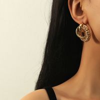 Baroque Fashion Multi-layer Circle Earrings main image 1