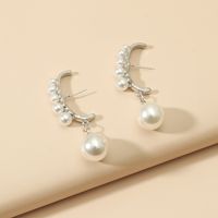 Fashion Pearl Pendant Retro Earrings main image 3