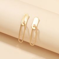 Fashion Simple Paper Clip Pendant Earrings main image 3