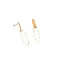 Fashion Simple Paper Clip Pendant Earrings main image 5