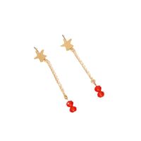 Five-pointed Star Tassel Earrings main image 5