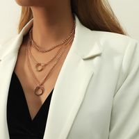 Einfache Mehrschichtige Halskette Der Koreanischen Mode main image 1