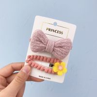 New Fashion Woven Bow Candy Color Bb Clip Set main image 5