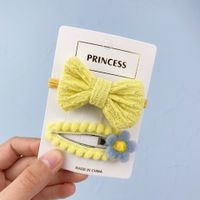 New Fashion Woven Bow Candy Color Bb Clip Set main image 6