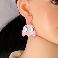 Acrylic Cute Little Monster Pendant Earrings main image 6
