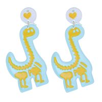 Acrylic Dinosaur Pendant Earrings main image 1