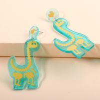 Acrylic Dinosaur Pendant Earrings main image 4
