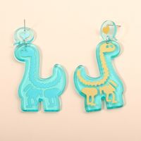 Acrylic Dinosaur Pendant Earrings main image 5