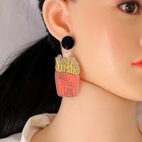 Acrylic French Fries Pendant Earrings main image 6