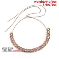 Modisch Verstellbare Halskette Mit Mikronieten main image 6