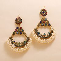 Bohemian Pearl Diamonds Earrings sku image 1