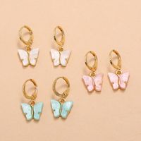 Simple Butterfly Earrings Set sku image 1
