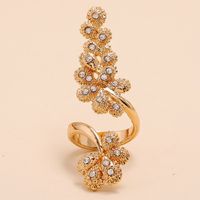 New Fashion Ol Flower-shaped Diamond Ring sku image 1