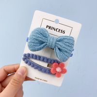 New Fashion Woven Bow Candy Color Bb Clip Set sku image 6