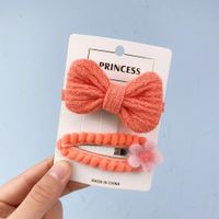 New Fashion Woven Bow Candy Color Bb Clip Set sku image 2