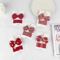 New Sweet Plaid Bow Hairpin Set sku image 6