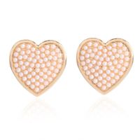 Alloy Heart-shaped Earrings sku image 1