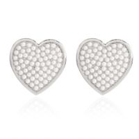 Alloy Heart-shaped Earrings sku image 2