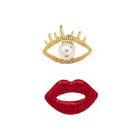 Asymmetric Eyes Lips Earrings main image 6