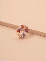 Fashion Resin Dried Flower Ring main image 2