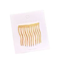 Simple Fashion Hair Comb Wave Pearl Hairpin main image 6