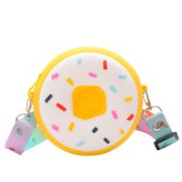 Korean Children's Cute Silicone Donut Shoulder Bag main image 6