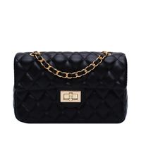 Fashion Rhombus Chain Crossbody Black Bag main image 6