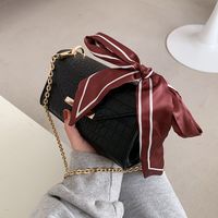 Fashion Simple Square Crocodile Pattern Shoulder Bag main image 6