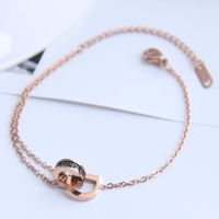 Korean Fashion Titanium Steel Double Buckle Bracelet main image 2