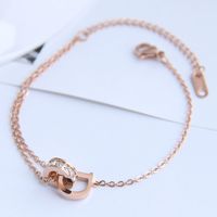 Korean Fashion Titanium Steel Double Buckle Bracelet main image 3