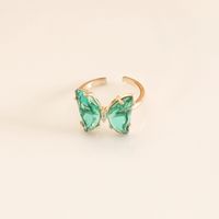 Fashion Multicolor Zircon Butterfly Ring main image 5