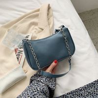 Korean Simple Solid Color Shoulder Bag main image 2