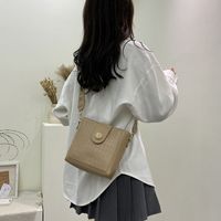 Fashion Embossed Button Small Bag main image 5