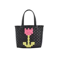 Fashion Woven Flower Portable Bag sku image 4