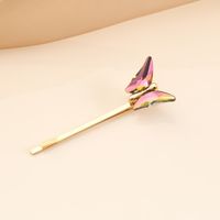Fashion Multicolor Glass Butterfly Hairpin sku image 1