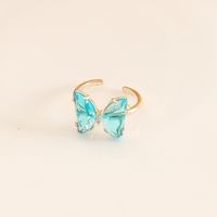 Fashion Multicolor Zircon Butterfly Ring sku image 7