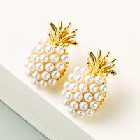 Korean Fashion Pineapple Shape Pearl Earrings main image 1